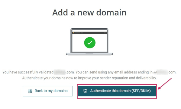 MailjetのSPF/DKIMレコードでドメインを認証します。