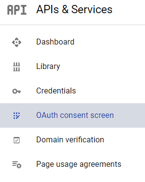 Google OAuth同意選択メニュー