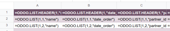 Viewing formulas of spreadsheet cells