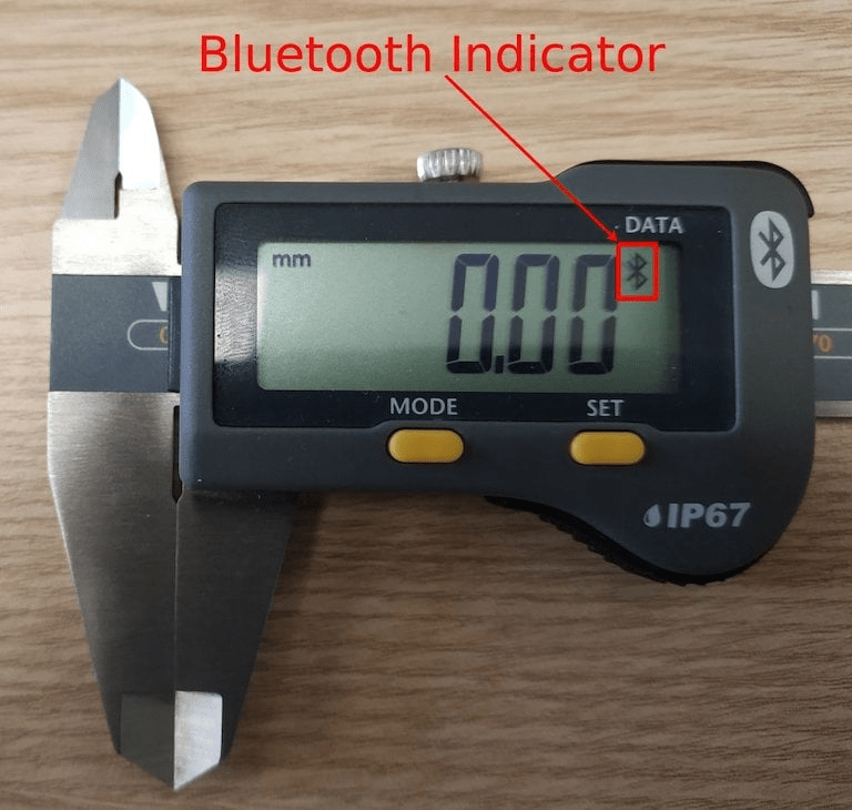 測定ツールのBluetoothインジケーター